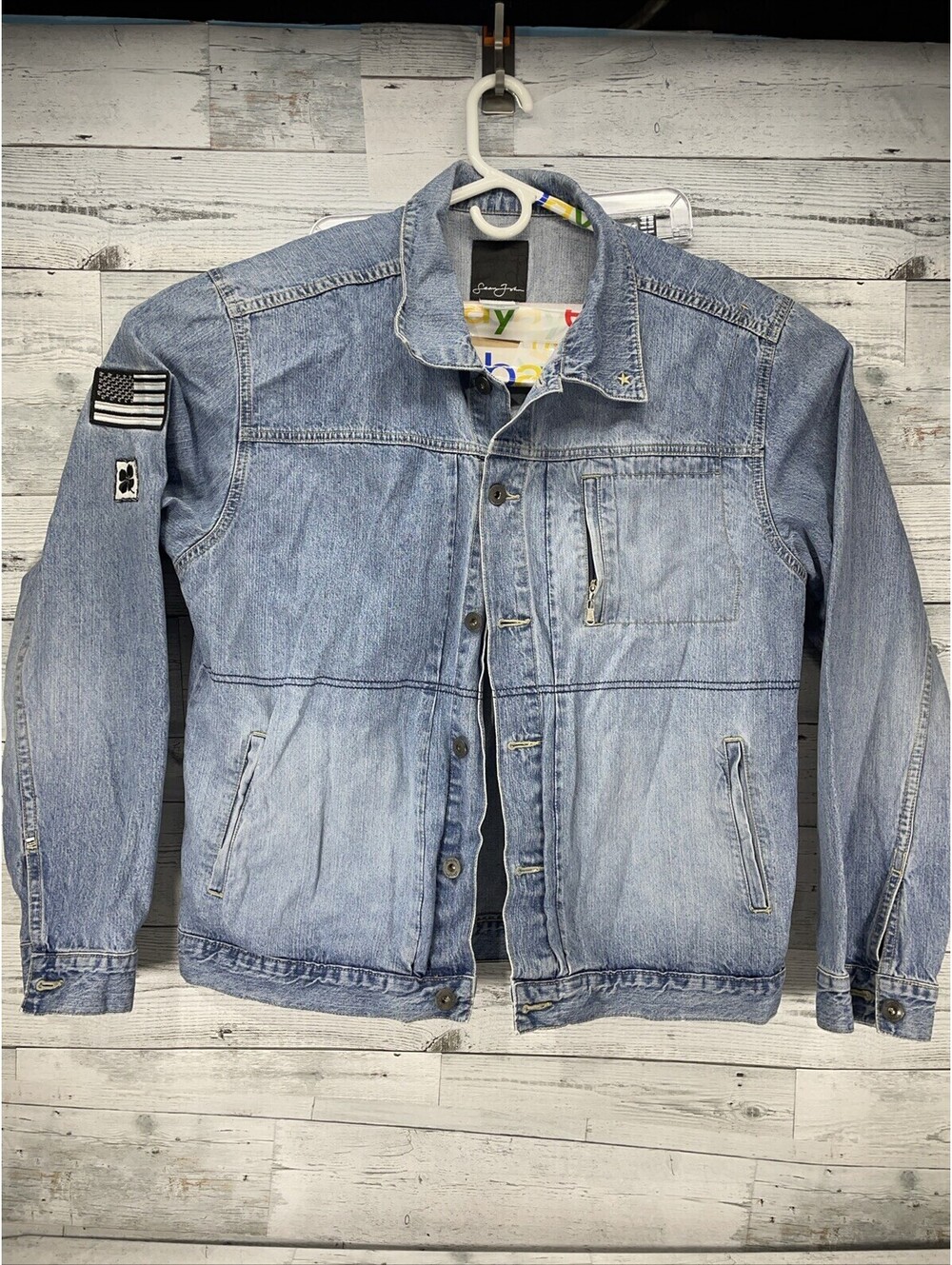 Vtg Sean John Denim Men’s Jacket XXL  Button Up Jean Coat Denim